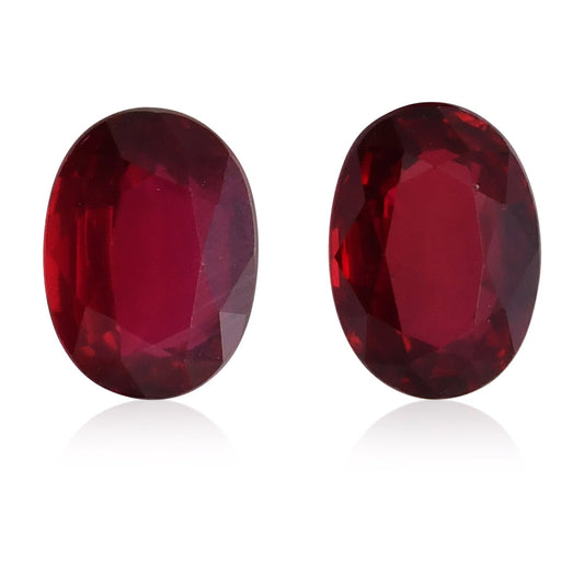 4,09 Karat roter ovaler Rubin aus Mosambik (GRS)
