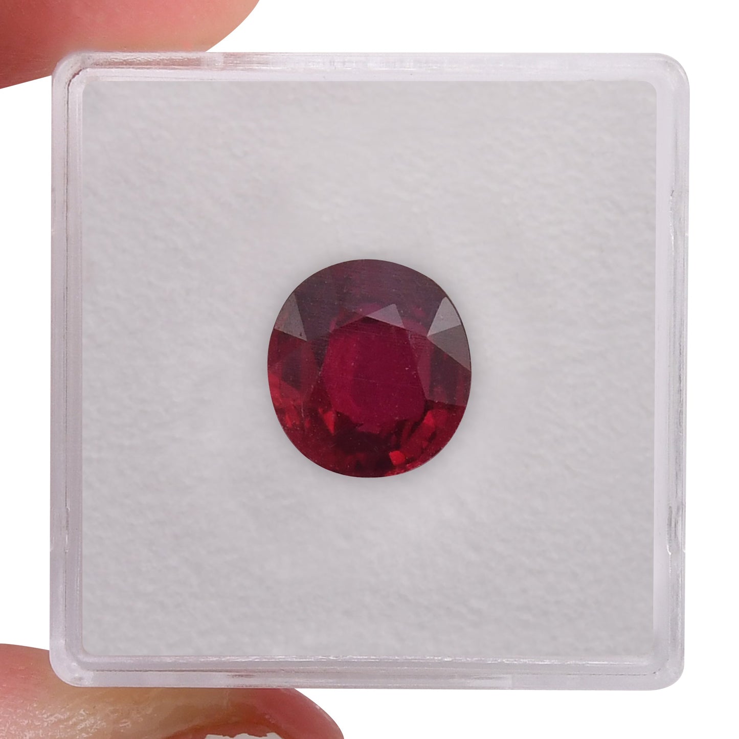 4,02 Karat roter ovaler Rubin aus Mosambik (GRS)