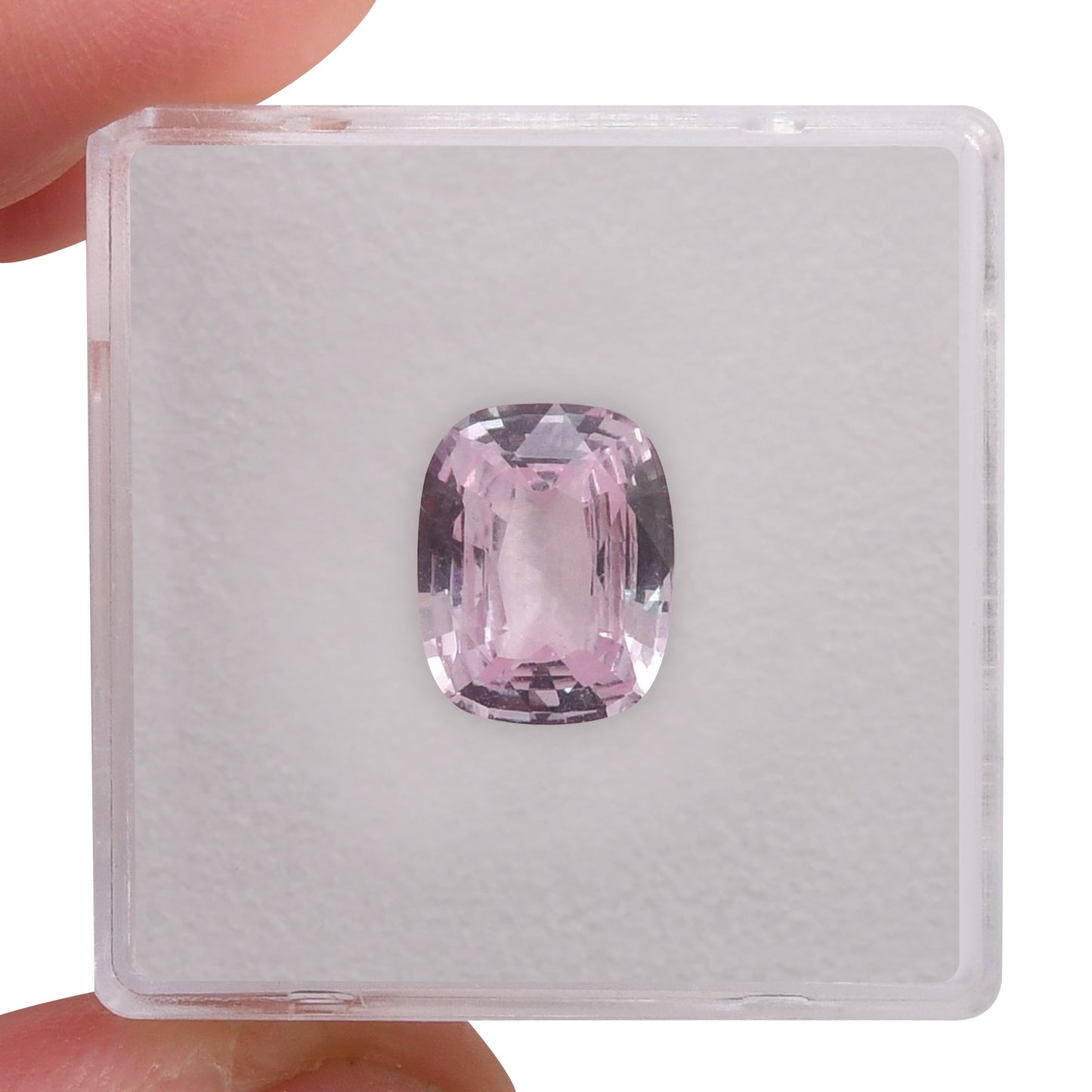 3.10 Carat Peach MADAGASCAR Cushion Sapphire CD