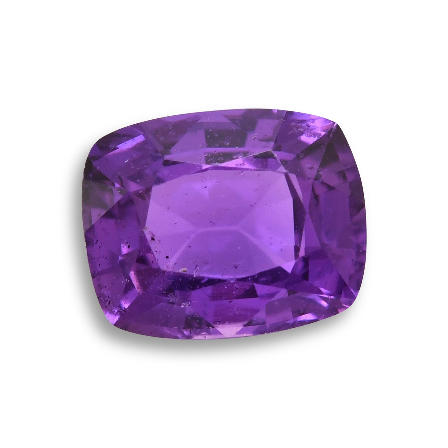1.44 Carat Purple  Cushion Sapphire