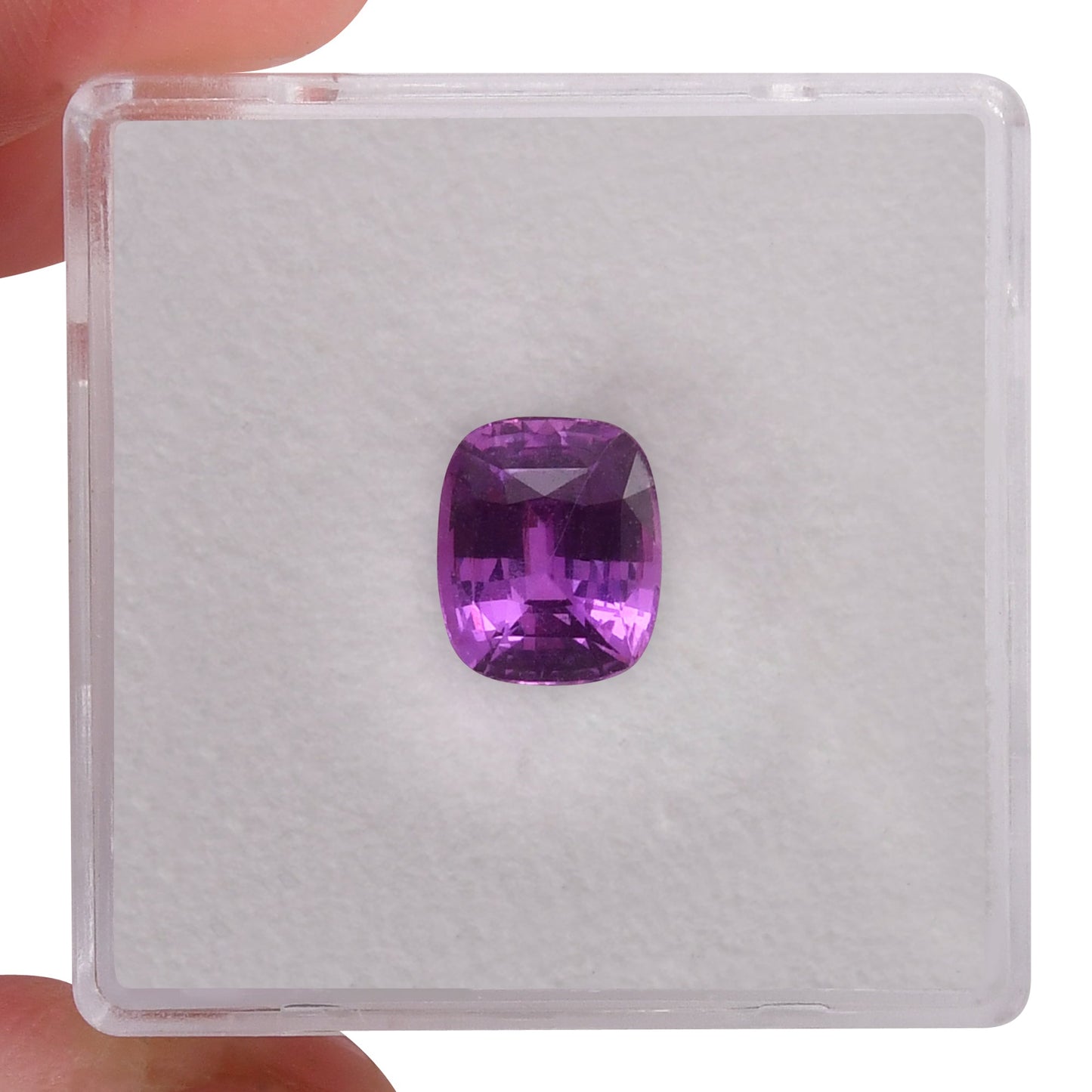 2.13 Carat Pink  Cushion Sapphire