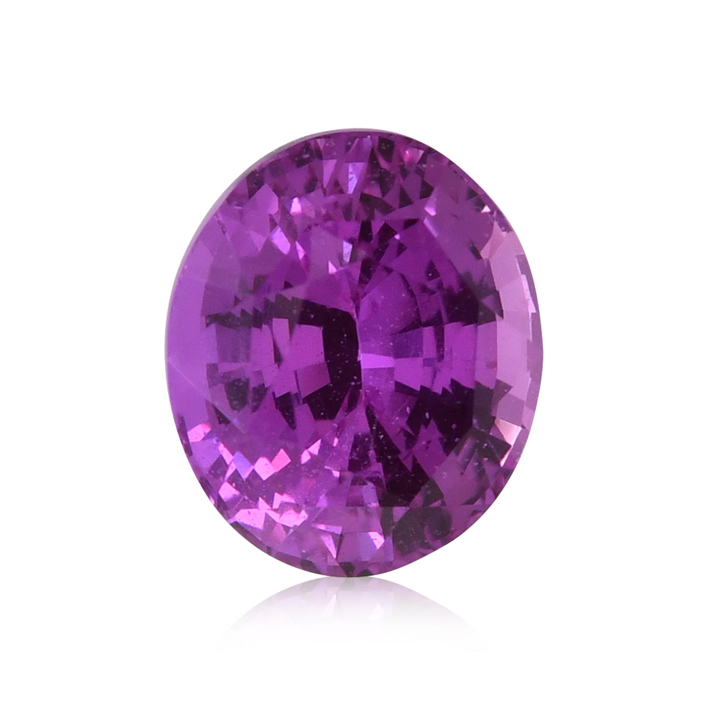 2,38 Karat rosa ovaler Saphir