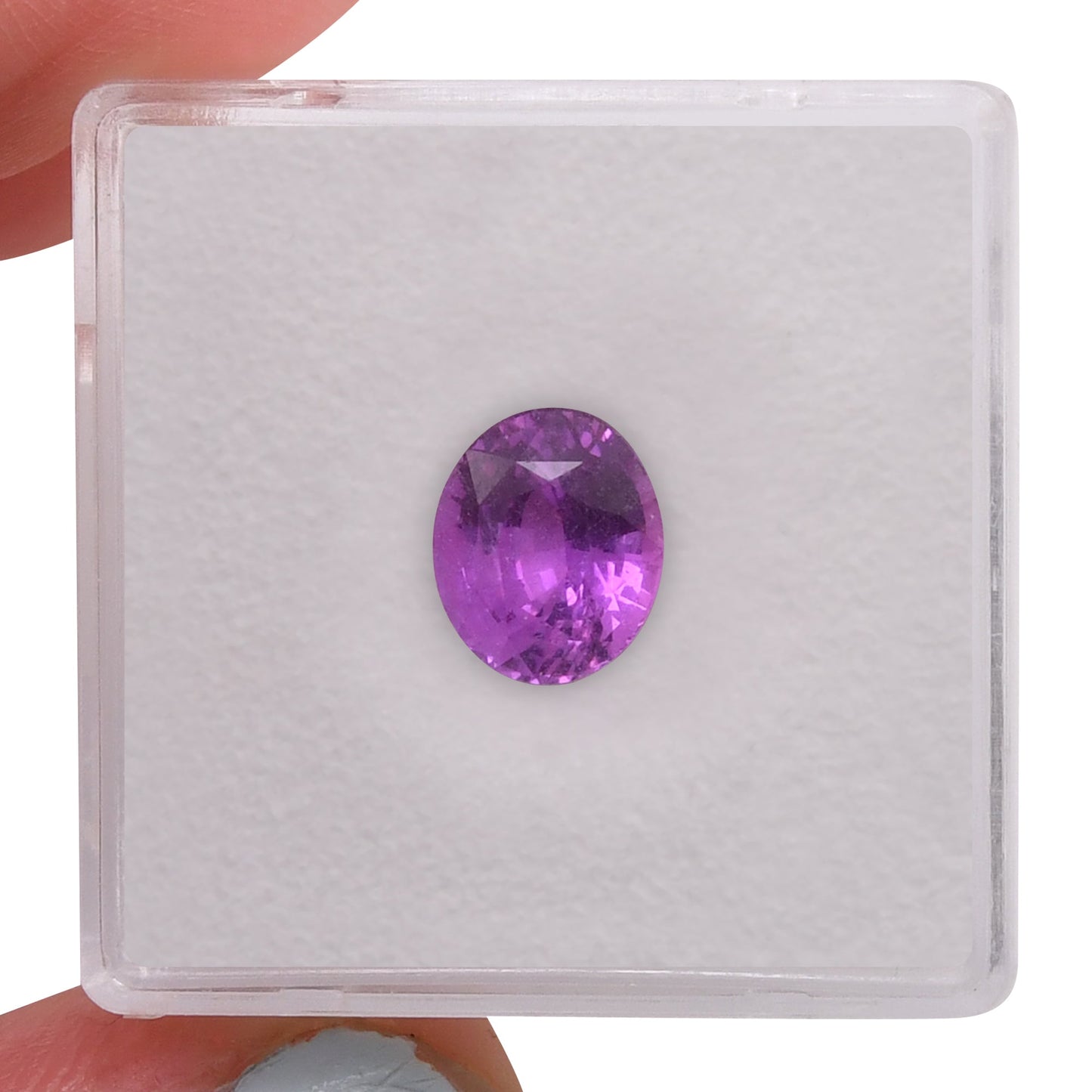 2,38 Karat rosa ovaler Saphir