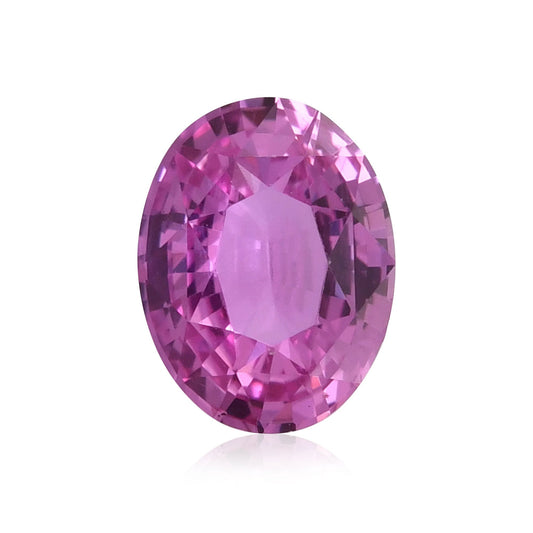 1,62 Karat rosa ovaler Saphir