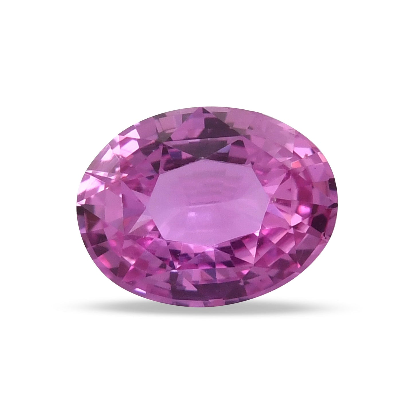 1,62 Karat rosa ovaler Saphir