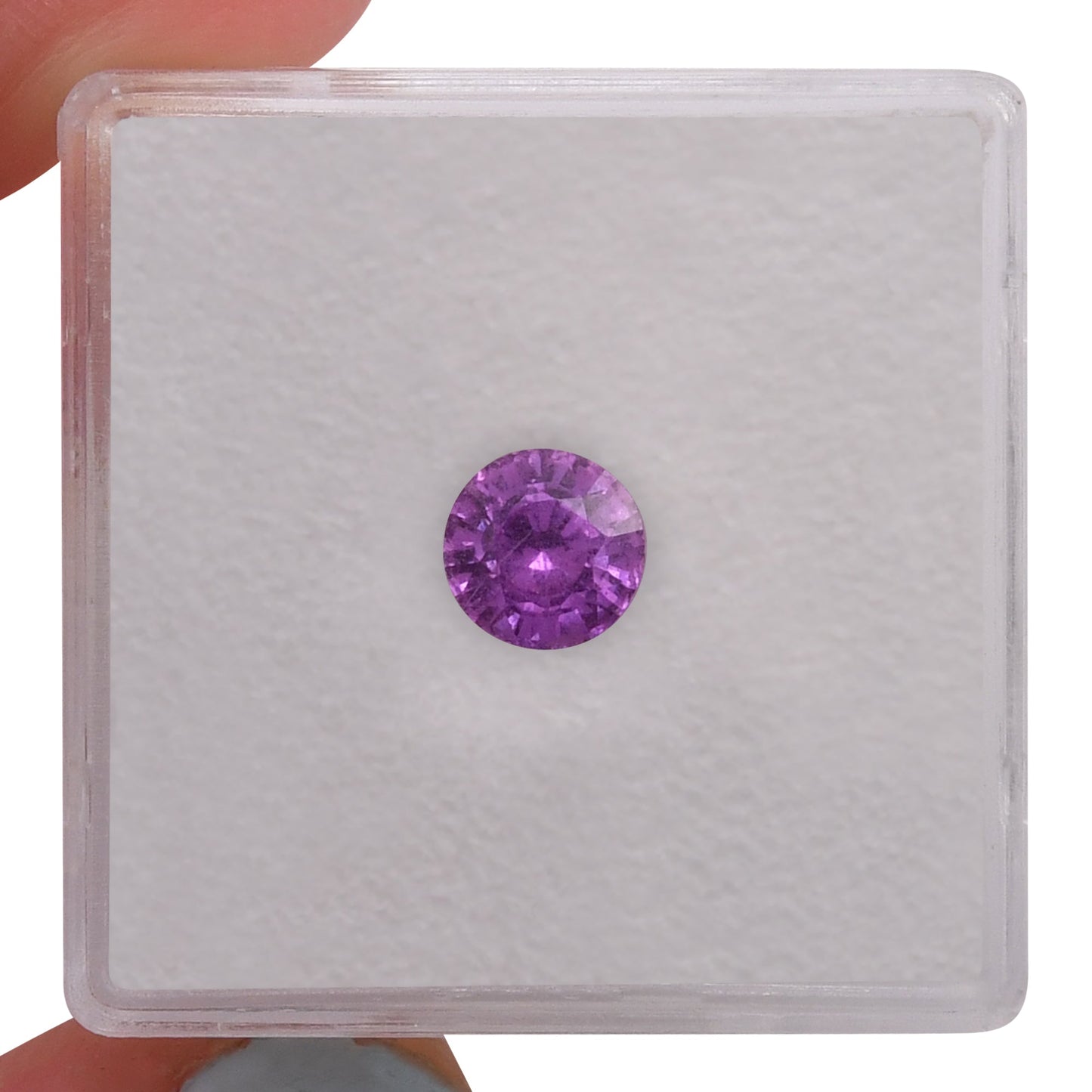 1,05 Karat rosa runder Saphir