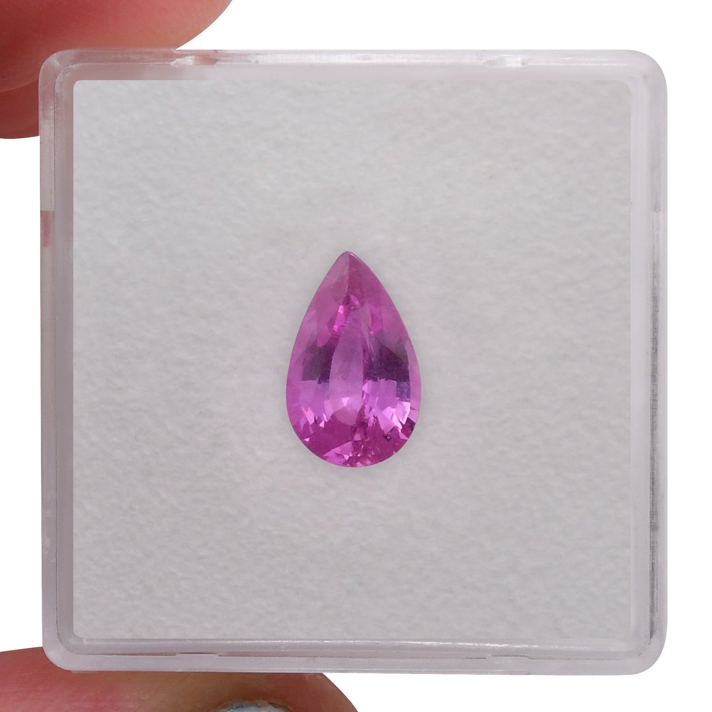 1,66 Karat rosa Birnenförmiger Saphir