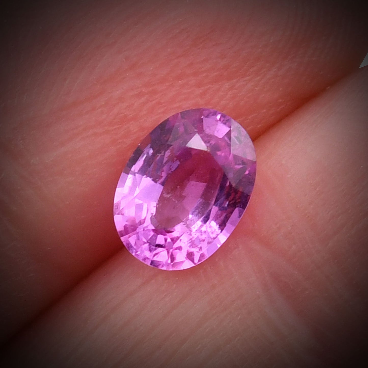 1,41 Karat rosa ovaler Saphir