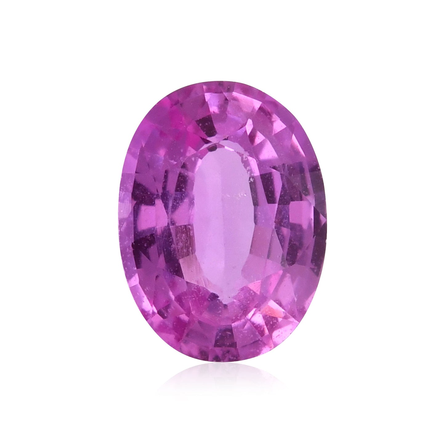 1,41 Karat rosa ovaler Saphir