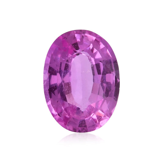 1,41 Karat rosa ovaler Saphir