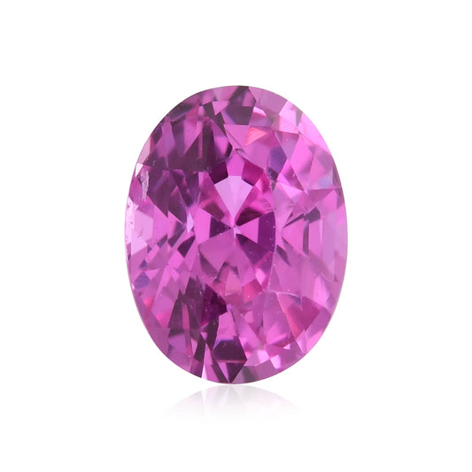 1,59 Karat rosa ovaler Saphir