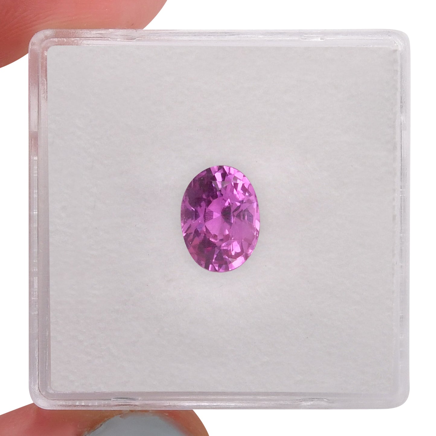 1.59 Carat Pink  Oval Sapphire
