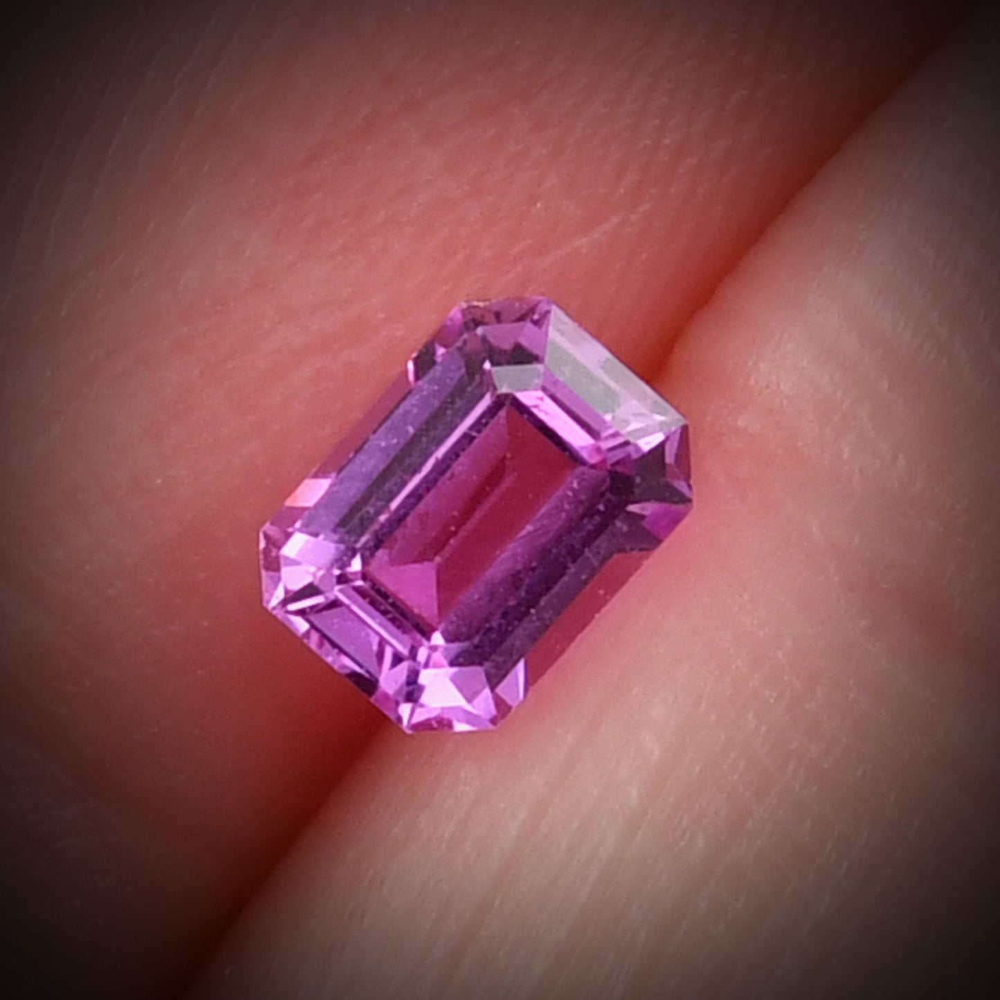 0.97 Carat Pink  Emerald Sapphire
