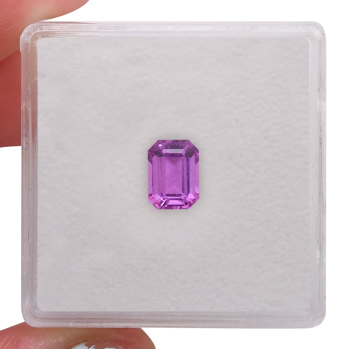 0.97 Carat Pink  Emerald Sapphire