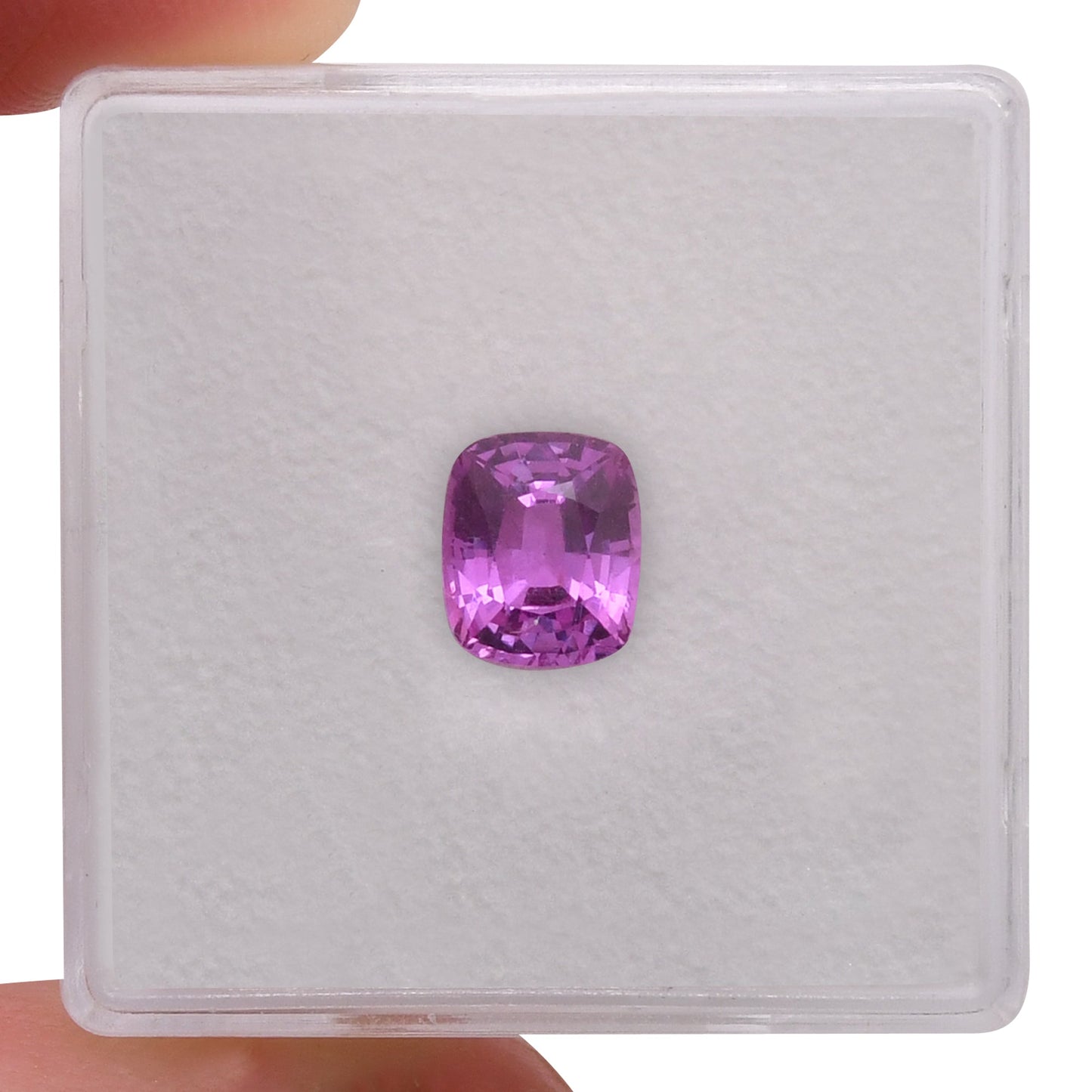 1,32 Karat rosa Kissen-Saphir