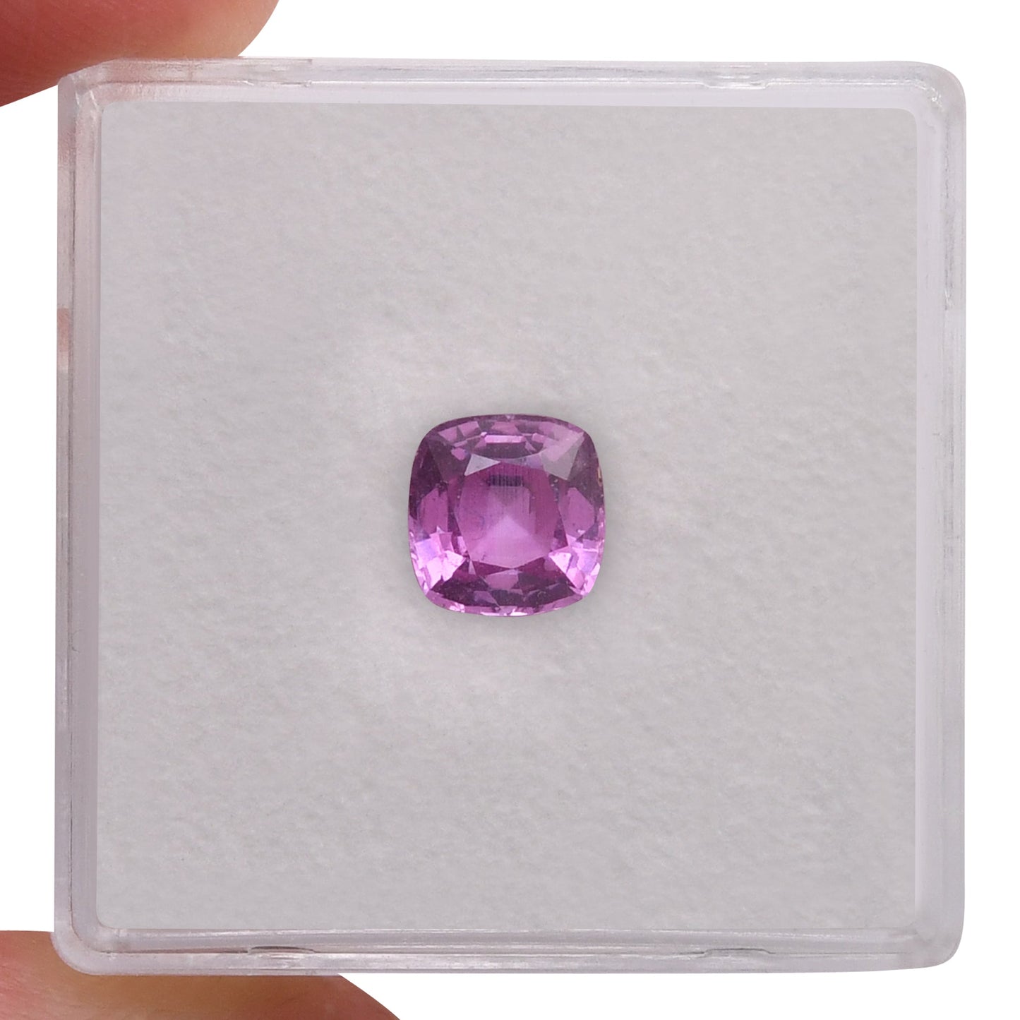 1,30 Karat rosa Kissen-Saphir