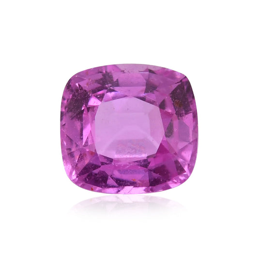 1,26 Karat rosa Kissen-Saphir