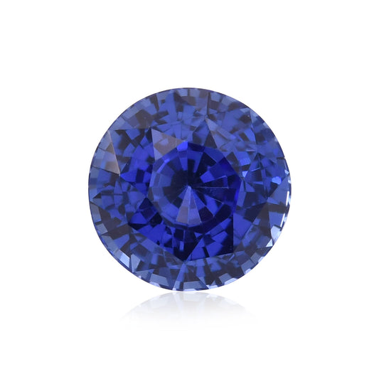 5,34 Karat blauer runder Saphir aus Sri Lanka (CD)
