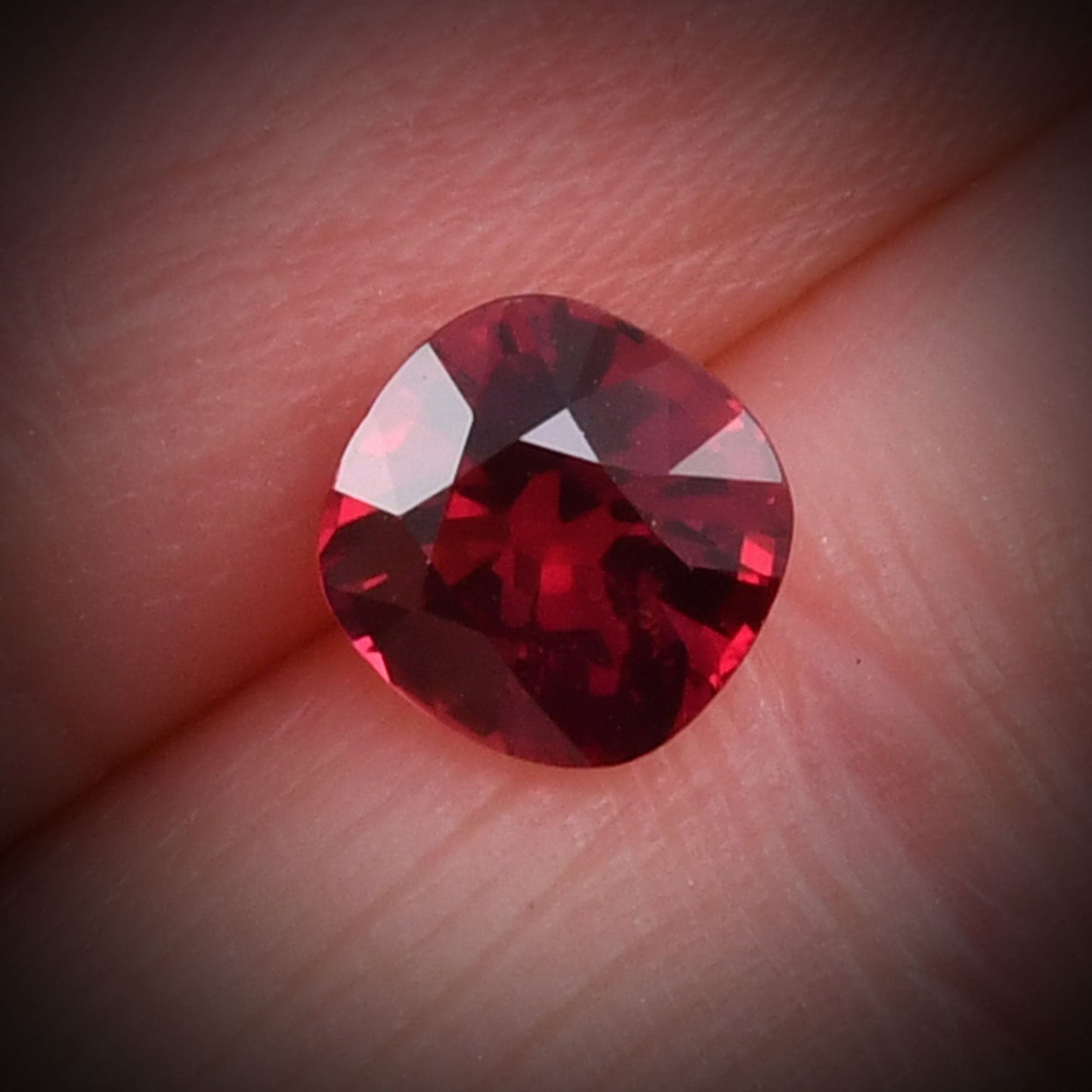 1.42 Carat Red MOZAMBIQUE Cushion Ruby CD
