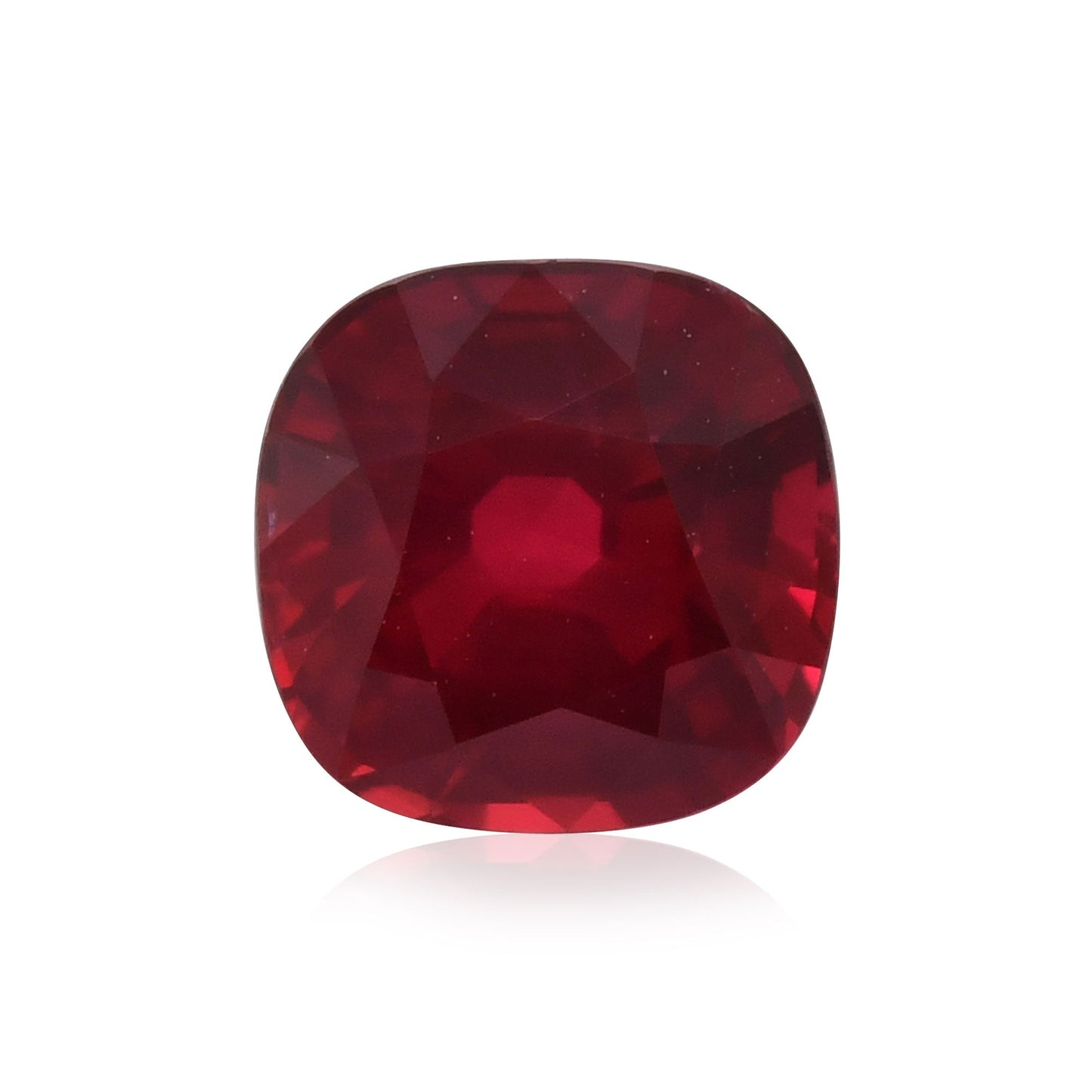 1.72 Carat Red MOZAMBIQUE Cushion Ruby CD
