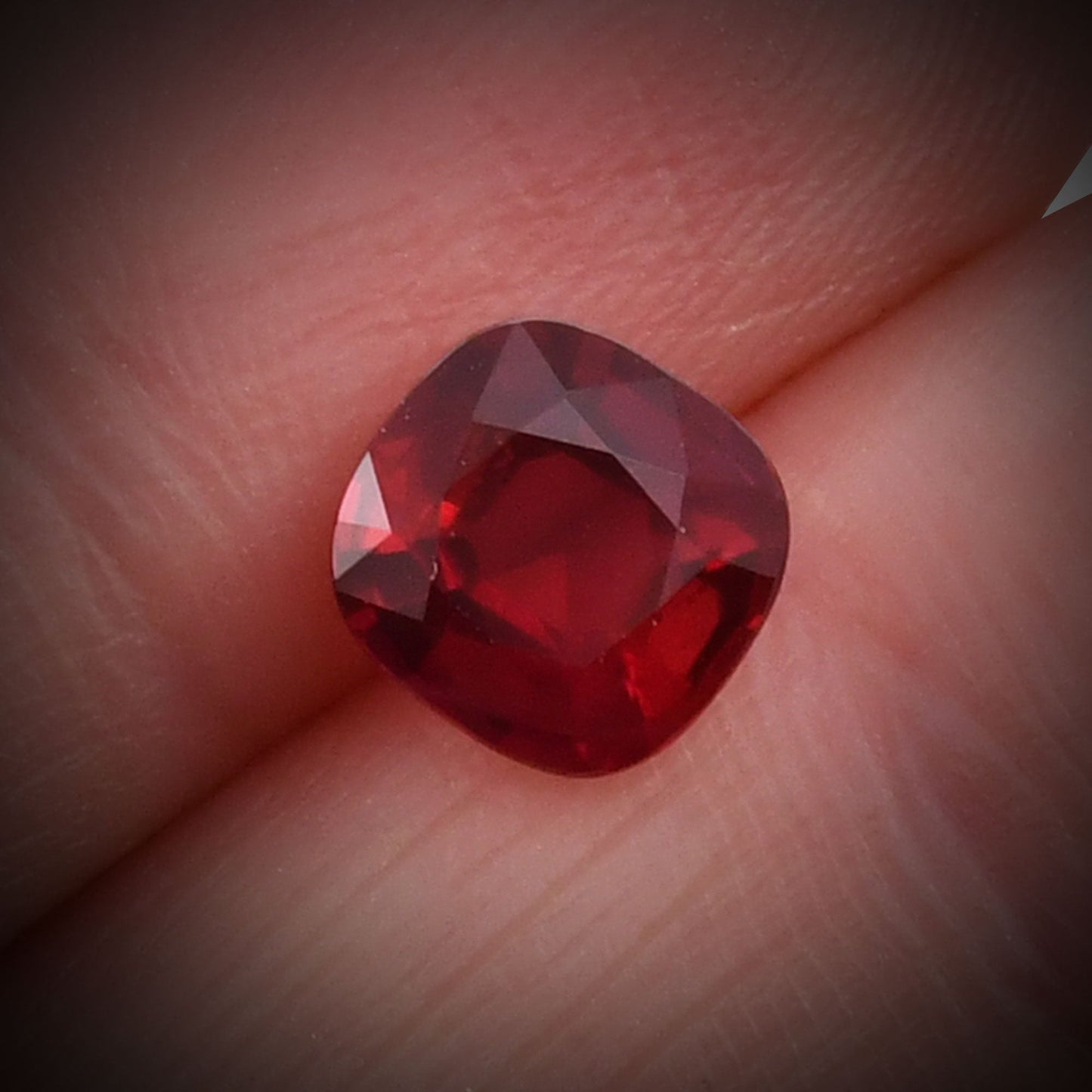 1.41 Carat Red MOZAMBIQUE Cushion Ruby CD
