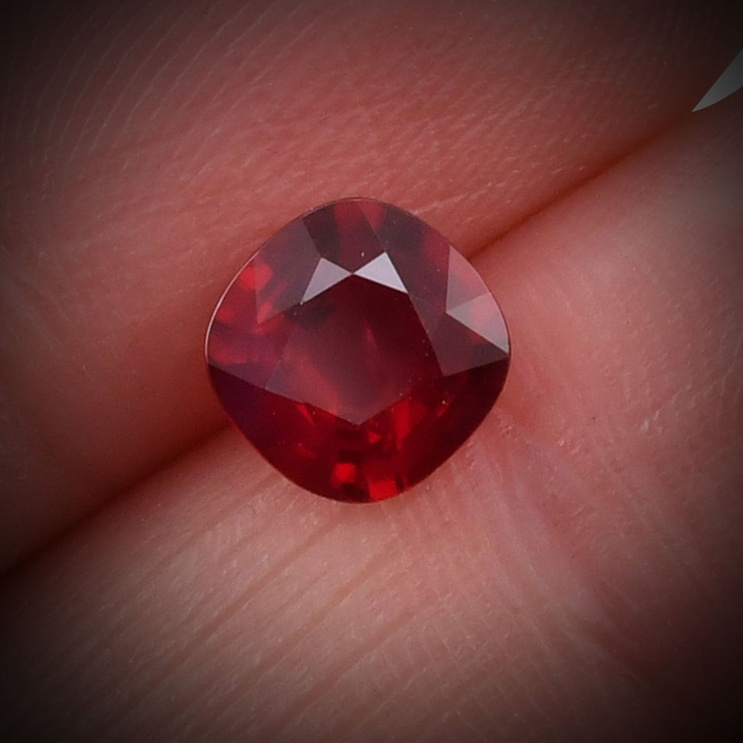 1.28 Carat Red MOZAMBIQUE Cushion Ruby CD