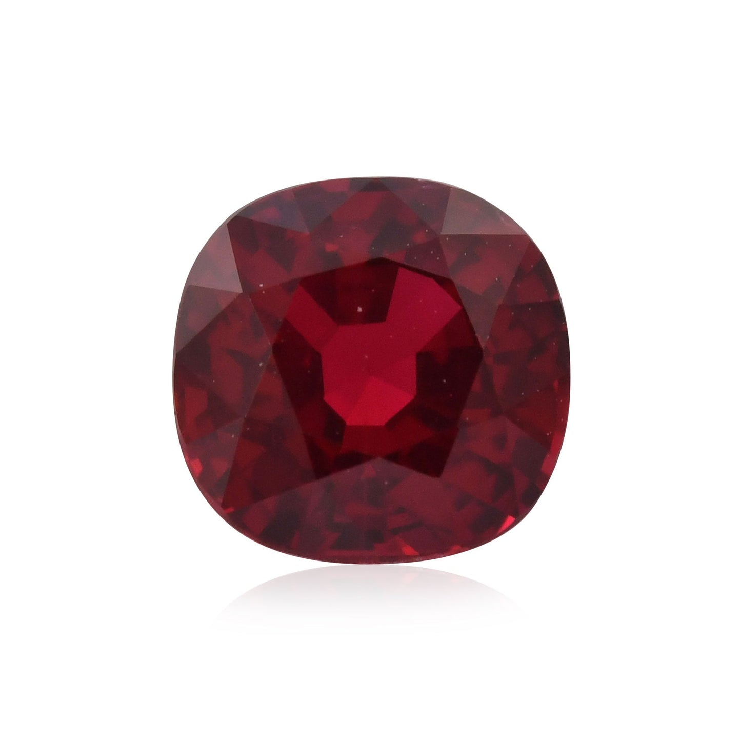 1,25 Karat roter Mosambik-Kissenrubin