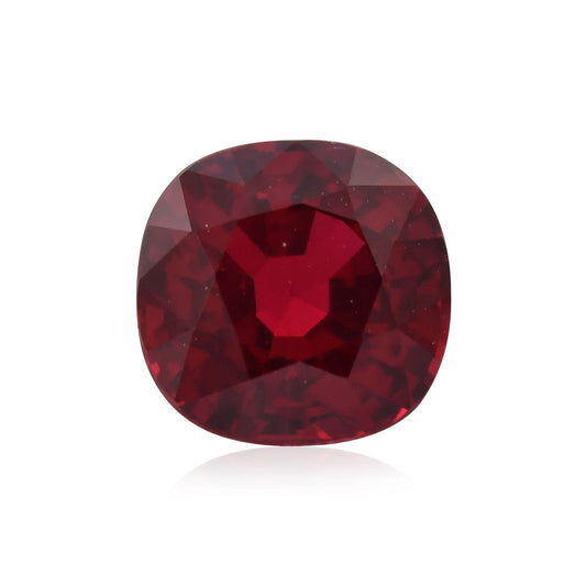 1,25 Karat roter Mosambik-Kissenrubin