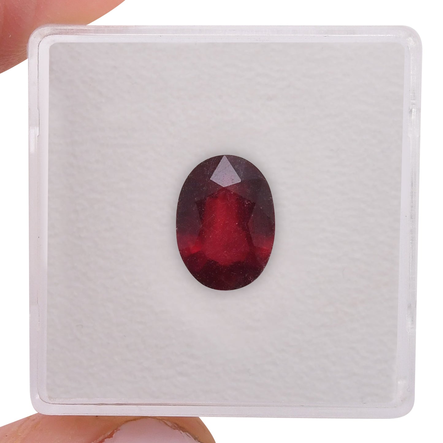 2.08 Carat Red MOZAMBIQUE Oval Ruby CD