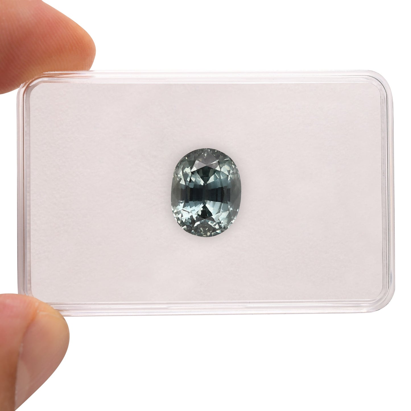 10,52 Karat blauer ovaler Saphir aus Sri Lanka (GRS)