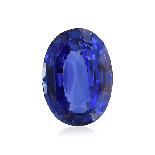 10,18 Karat blauer ovaler Saphir aus Sri Lanka (CD)