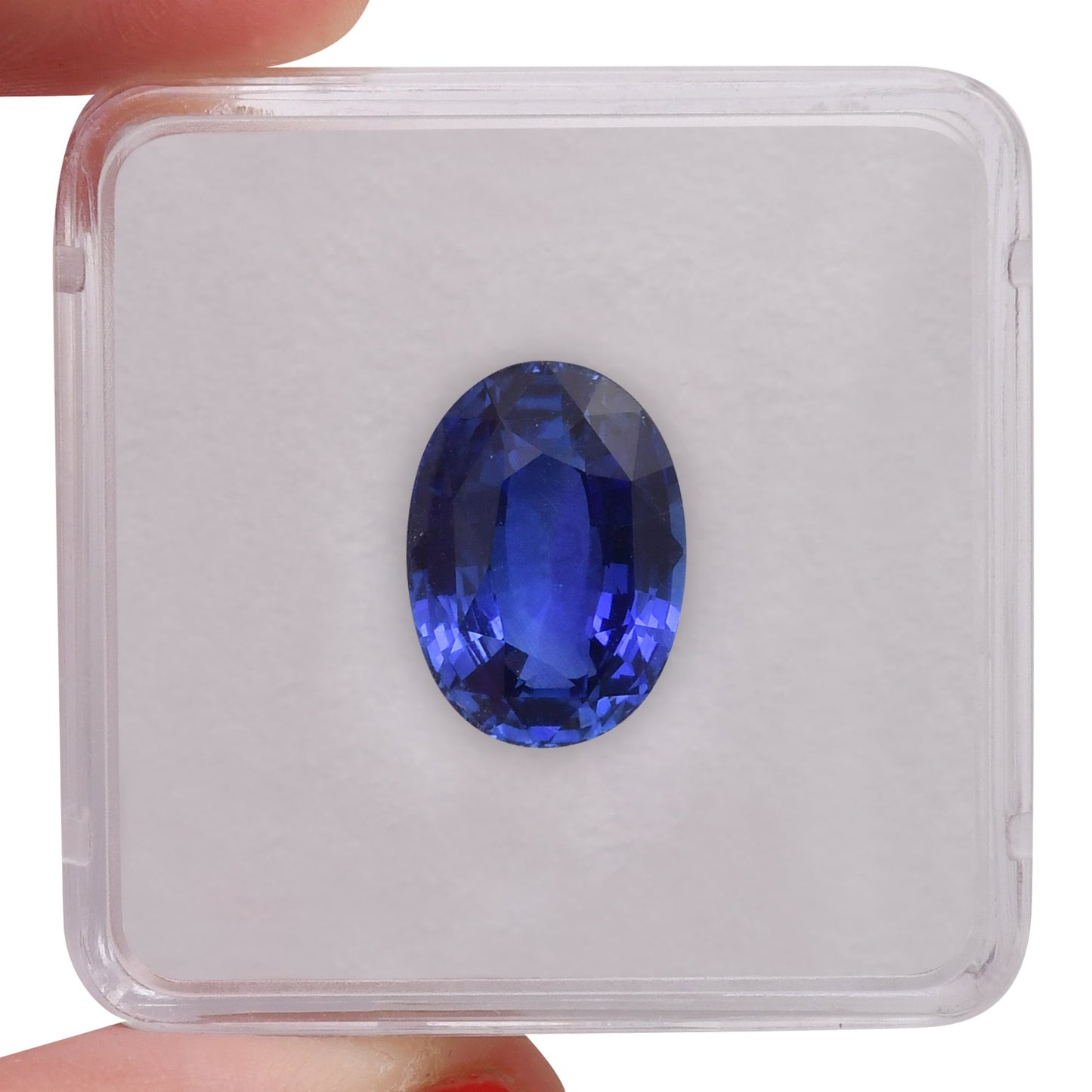 10,18 Karat blauer ovaler Saphir aus Sri Lanka (CD)
