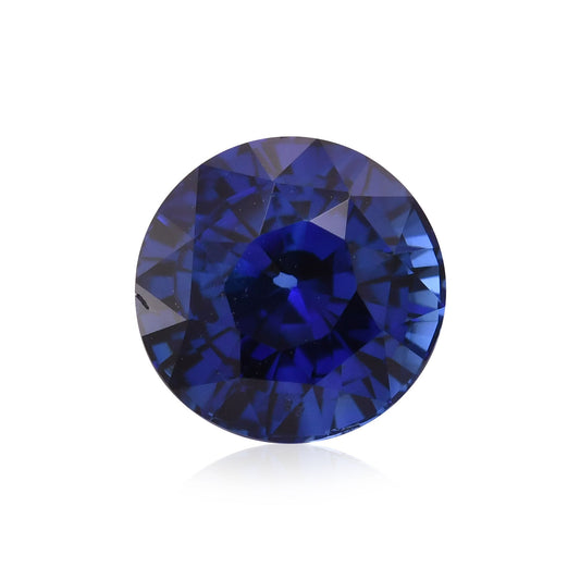 2,90 Karat blauer runder Saphir aus Sri Lanka