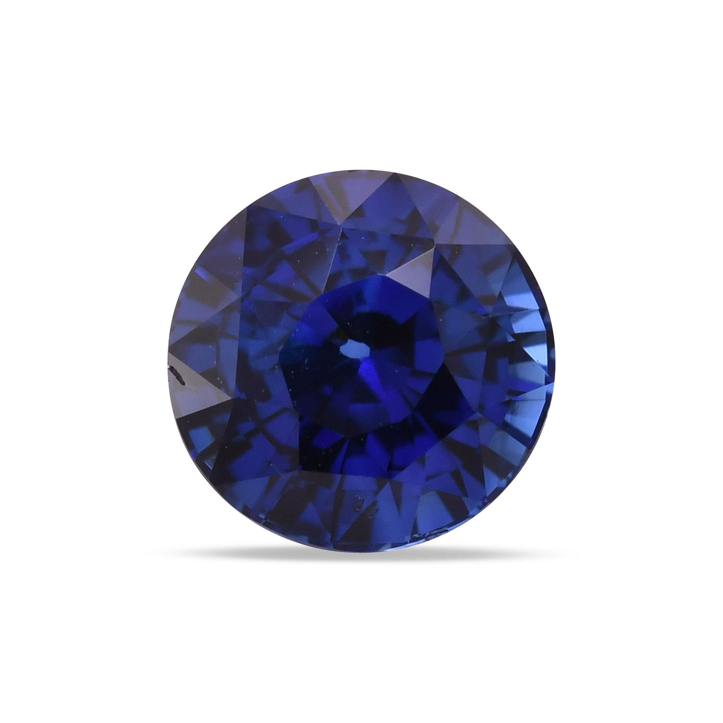 2,90 Karat blauer runder Saphir aus Sri Lanka