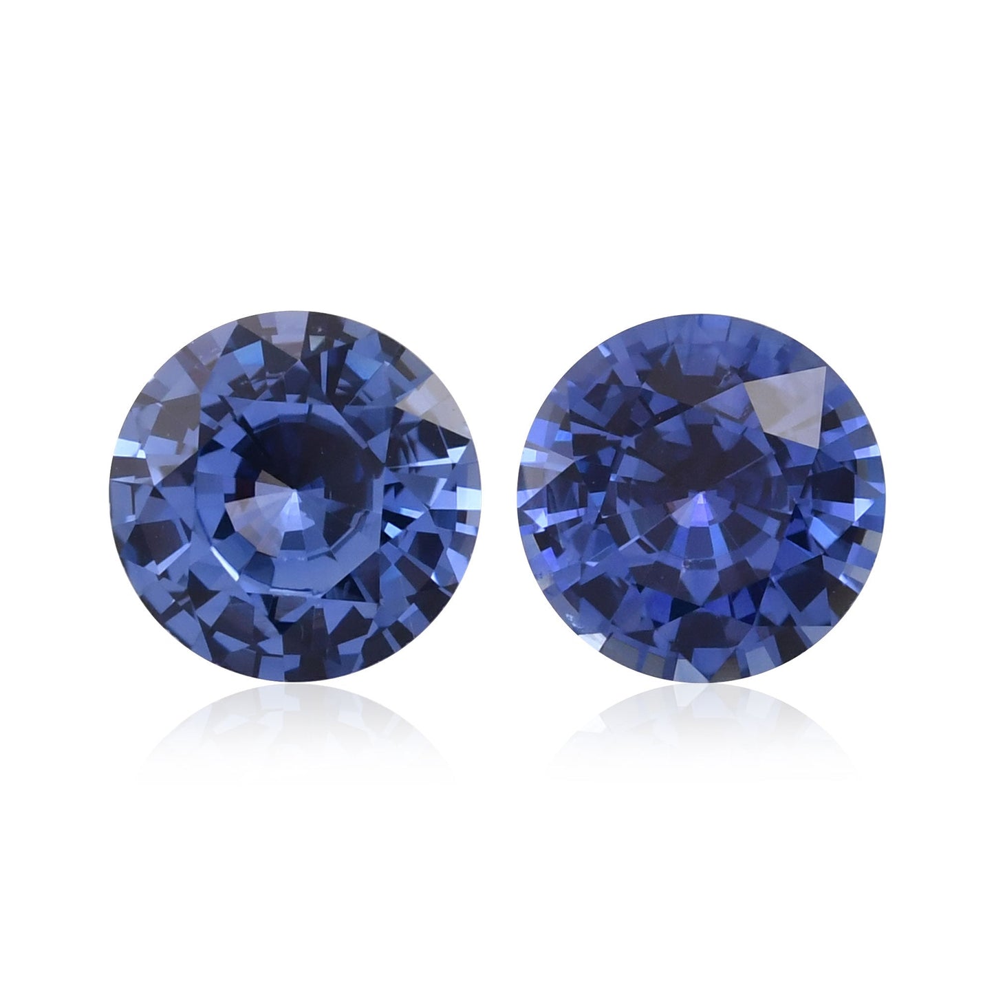 3,02 Karat blauer runder Saphir aus Sri Lanka