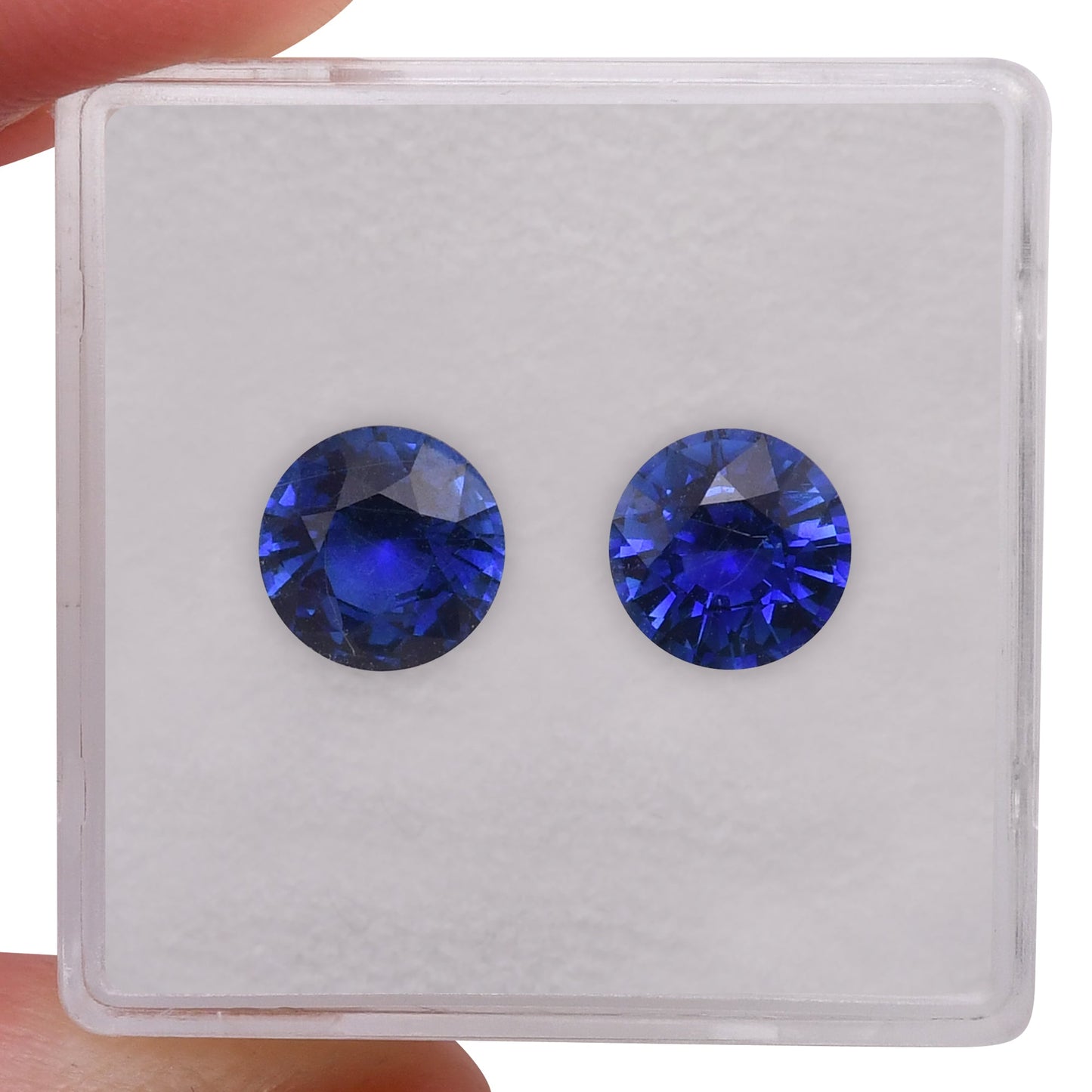 3,02 Karat blauer runder Saphir aus Sri Lanka