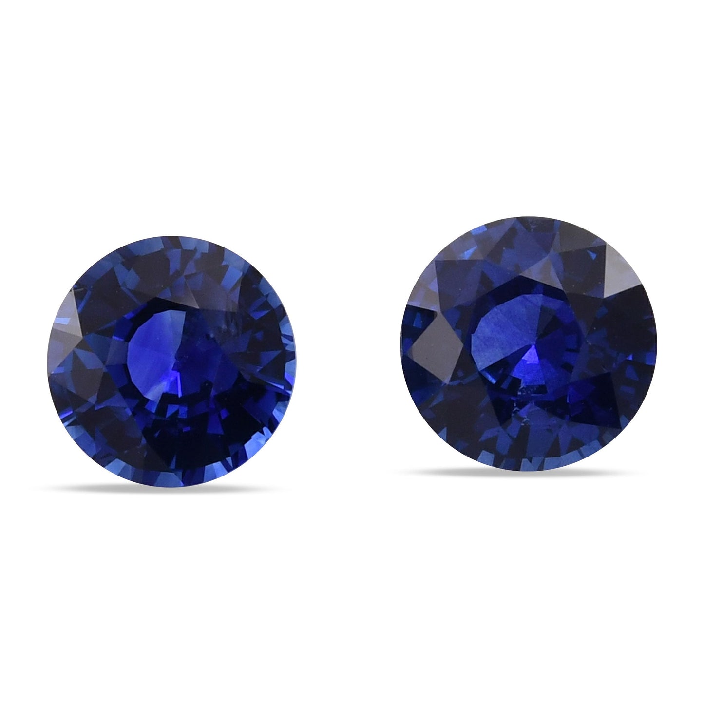 3,02 Karat blauer runder Saphir aus Sri Lanka