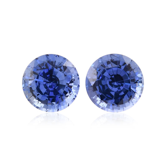 2,79 Karat blauer runder Saphir aus Sri Lanka