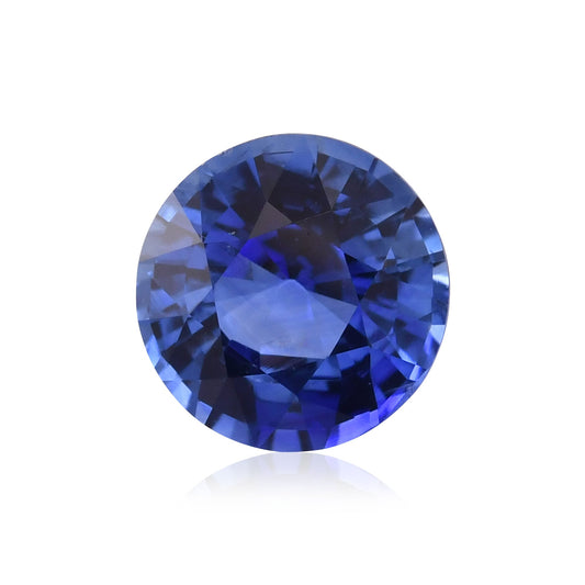 2,43 Karat blauer runder Saphir aus Sri Lanka