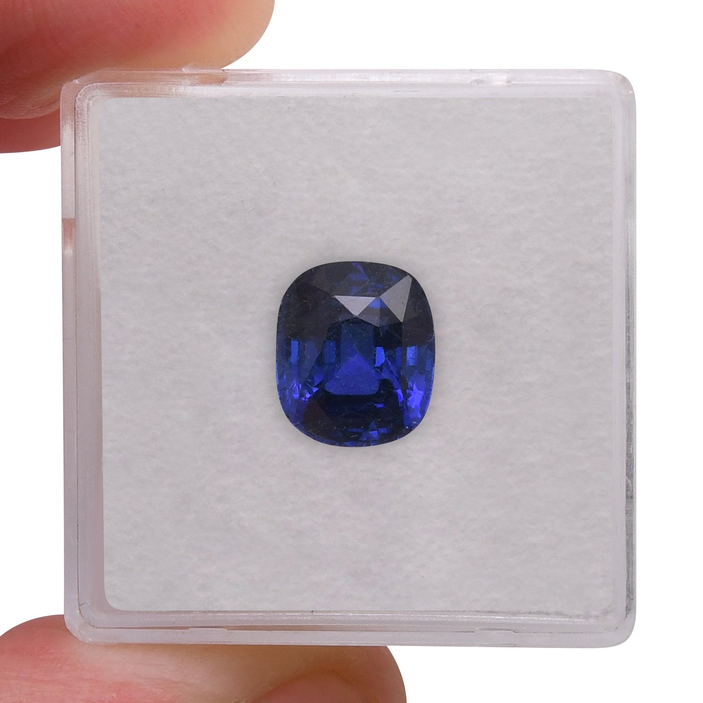 3.50 Carat Blue SRI LANKAN Cushion Sapphire CD