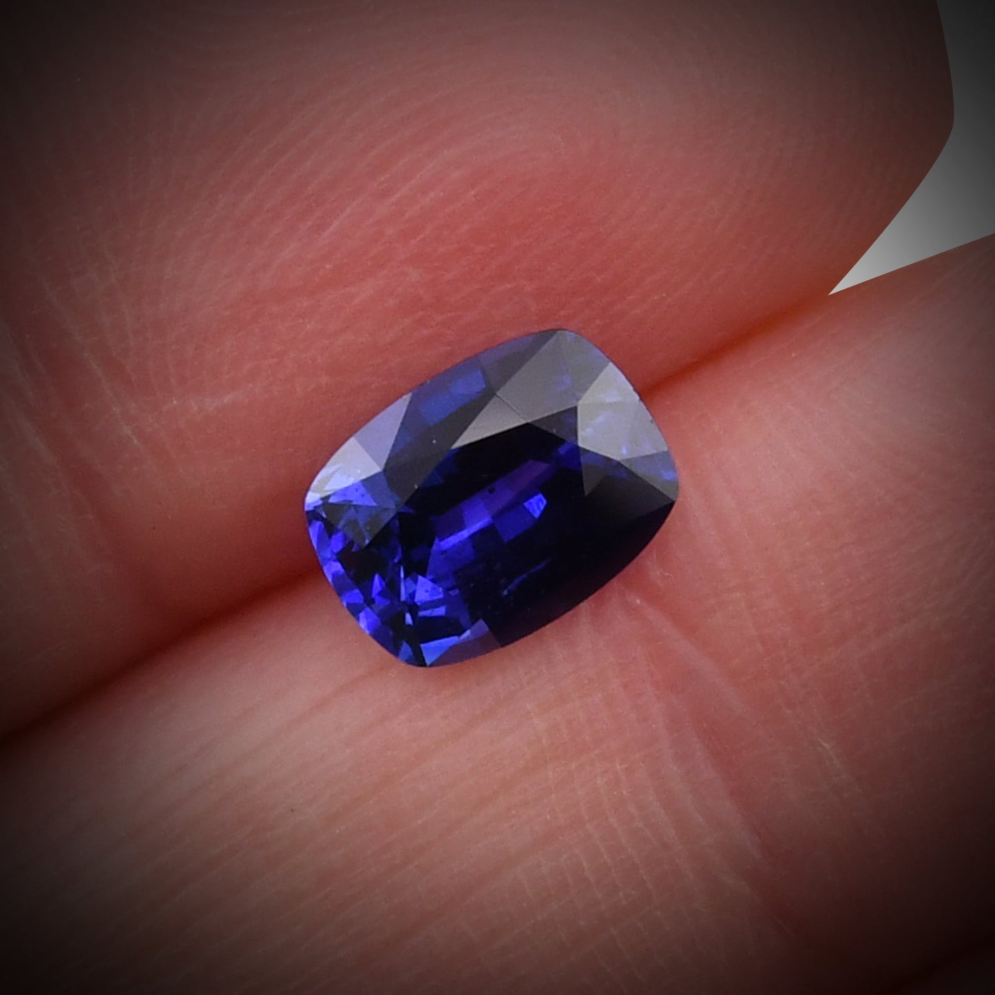 1.67 Carat Blue SRI LANKAN Cushion Sapphire
