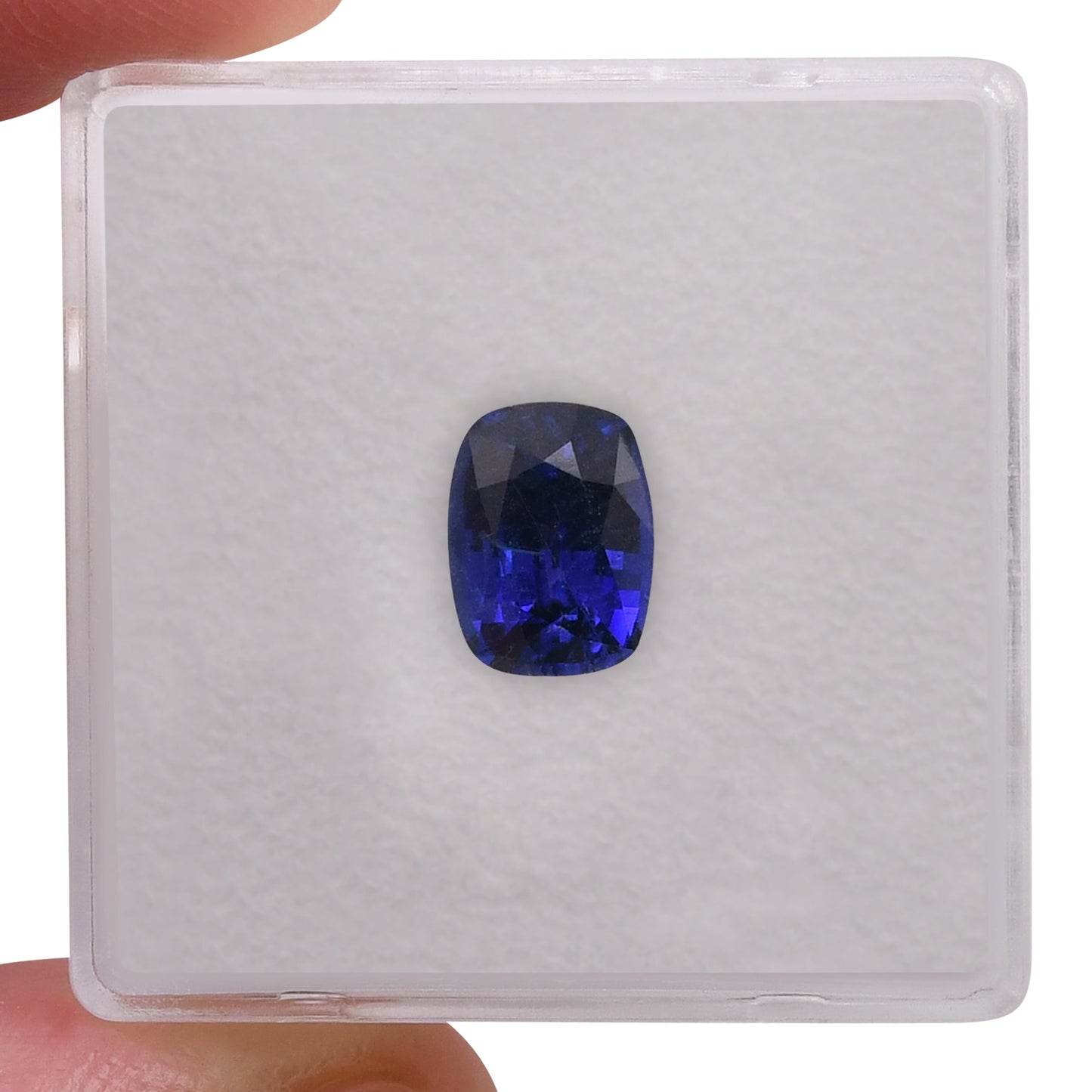 1.67 Carat Blue SRI LANKAN Cushion Sapphire