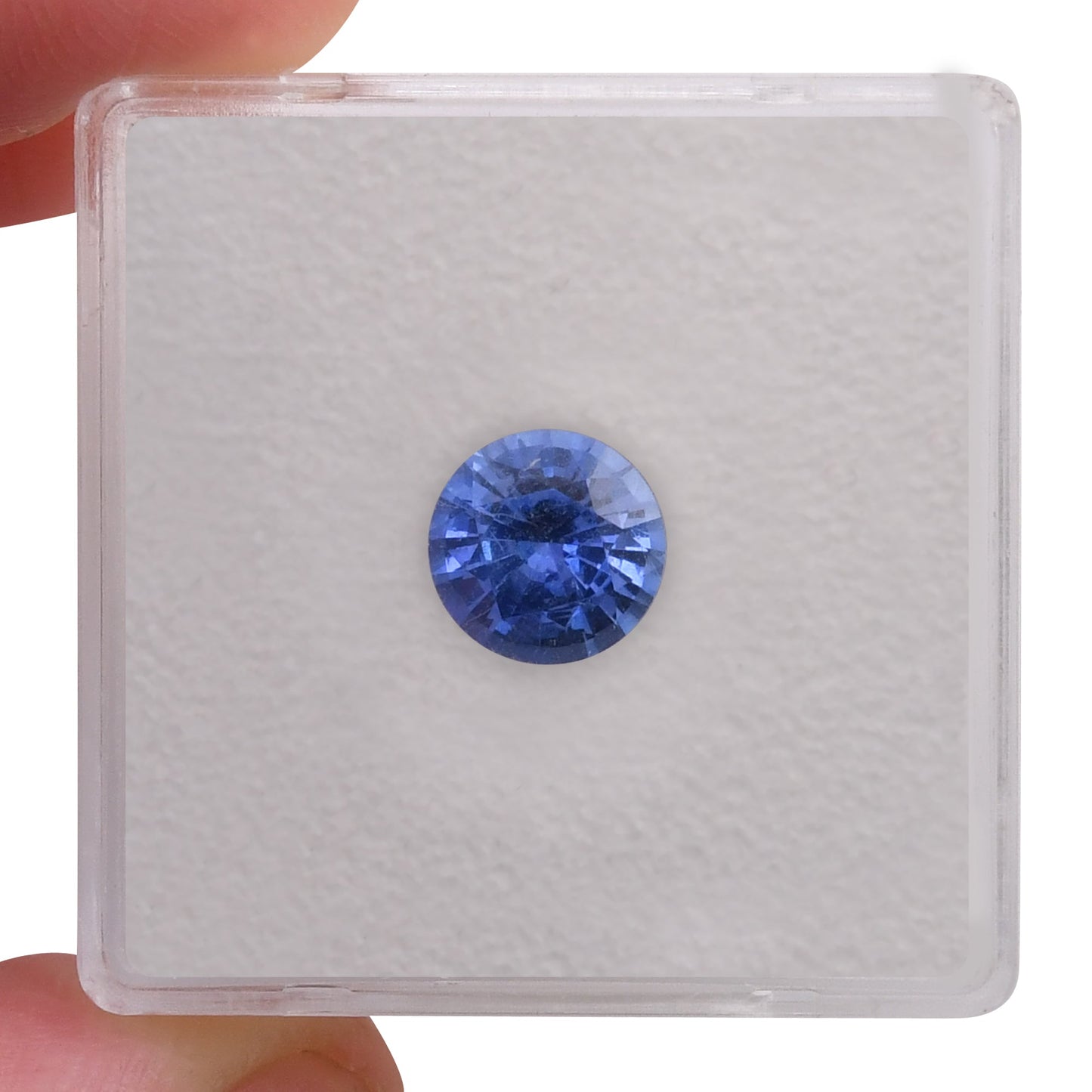 1,60 Karat blauer runder Saphir aus Sri Lanka