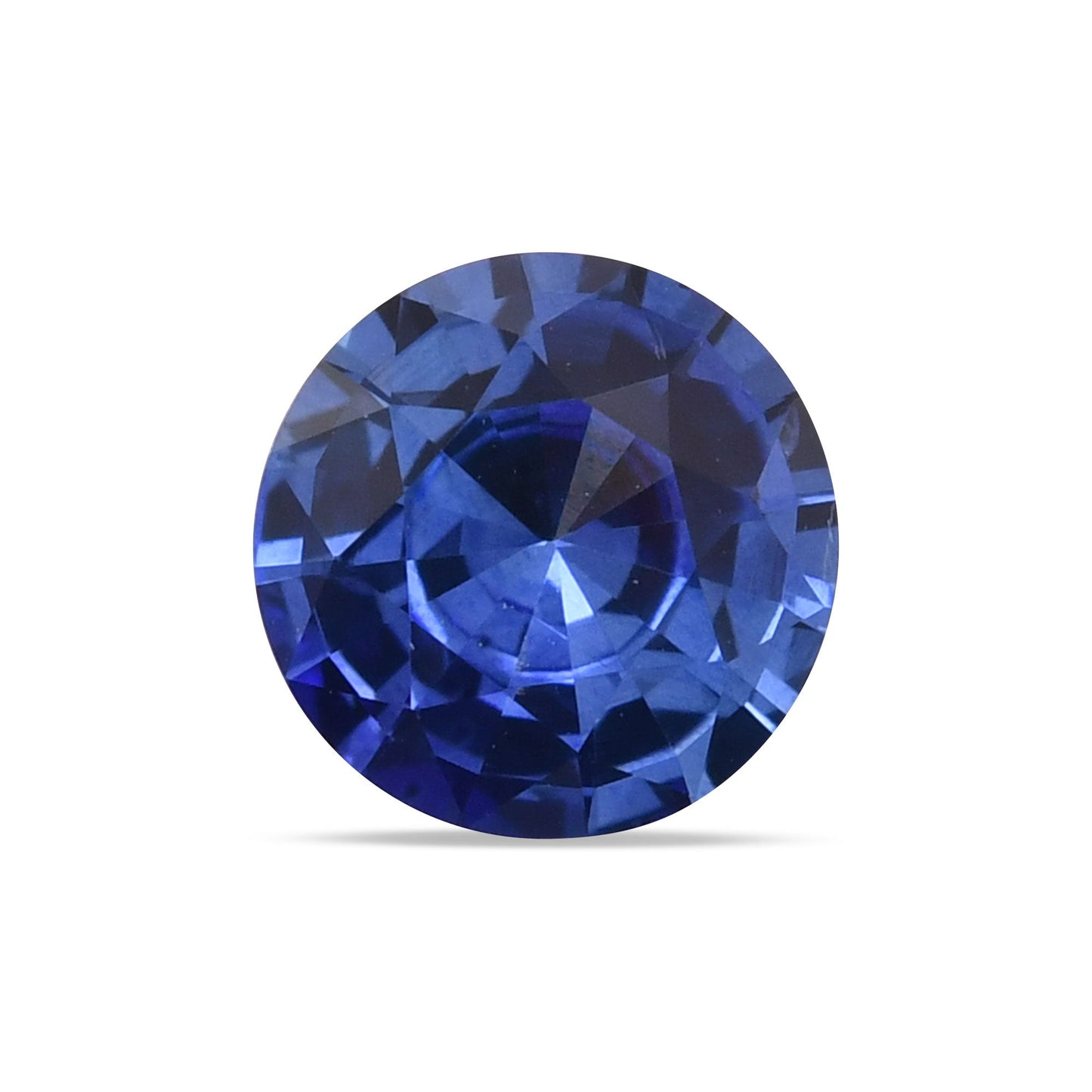 1,55 Karat blauer runder Saphir aus Sri Lanka