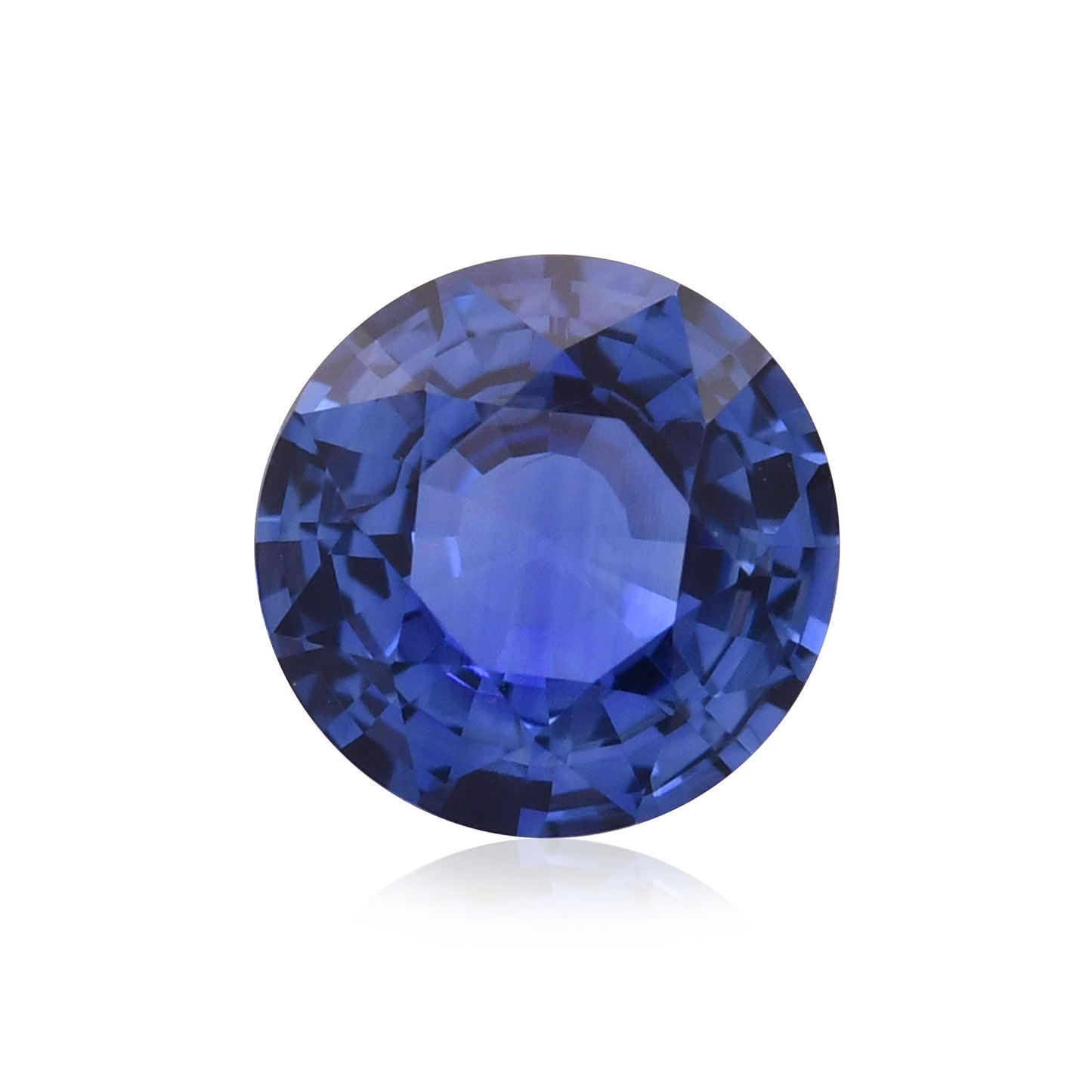 1,55 Karat blauer runder Saphir aus Sri Lanka