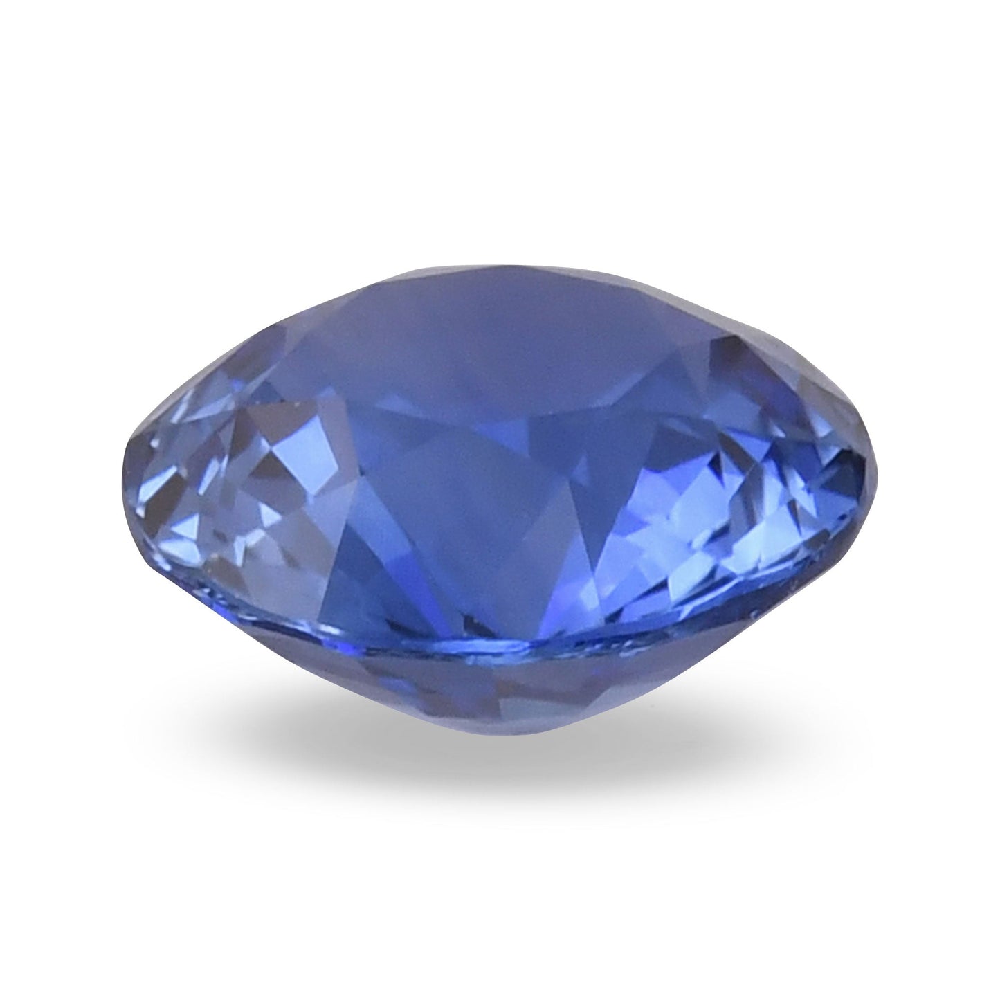 1,55 Karat blauer runder Saphir aus Sri Lanka