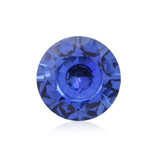 1,35 Karat blauer runder Saphir aus Sri Lanka