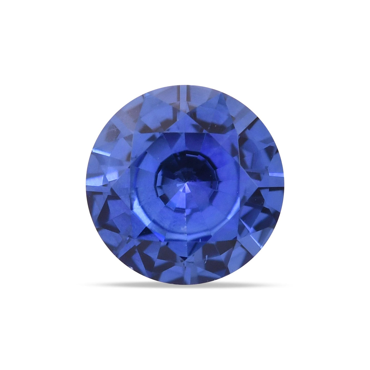 1,35 Karat blauer runder Saphir aus Sri Lanka