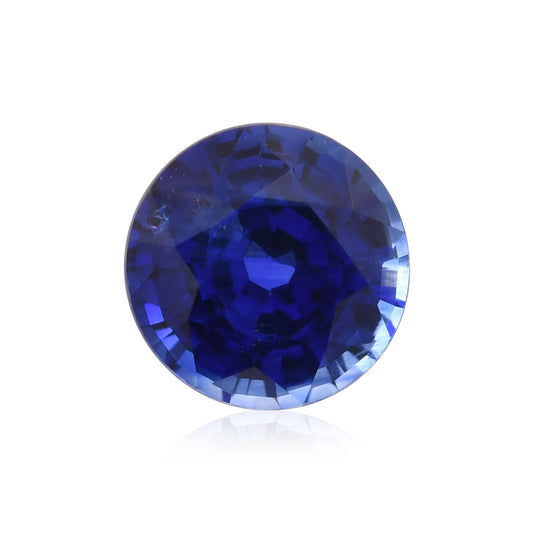 1,07 Karat blauer runder Saphir aus Sri Lanka