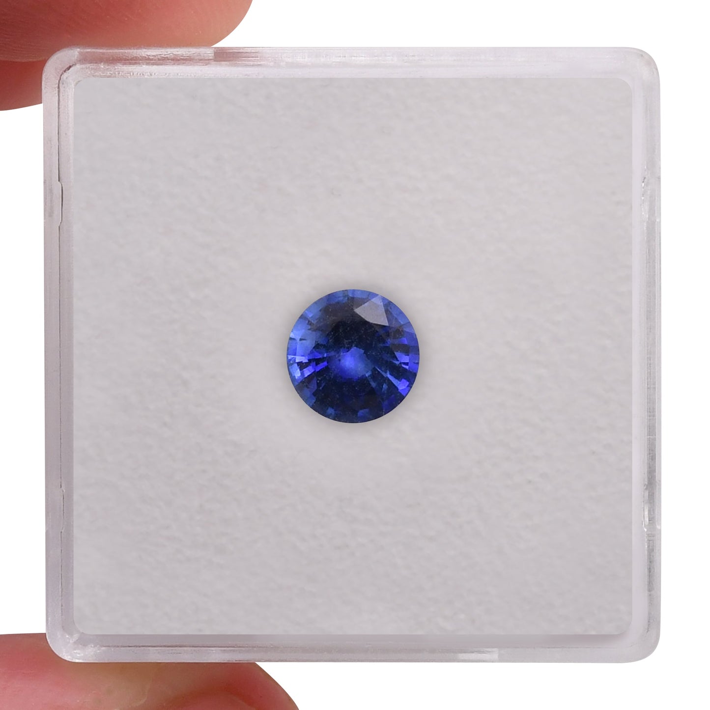 0,93 Karat blauer runder Saphir aus Sri Lanka